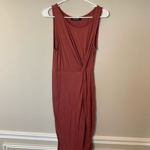 Pink rose colored dress size large